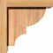 Ekena Millwork Ridgewood Smooth Corbel w/Backplate, Western Red Cedar, 5 1/2"W x 8"D x 8"H COR06X08X08RID01SWR - alternate 3